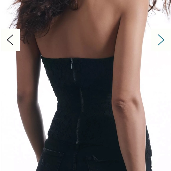 Anthropologie Mare Mare Corseted Lace long asymmetrical Tube Top - Picture 5 of 14